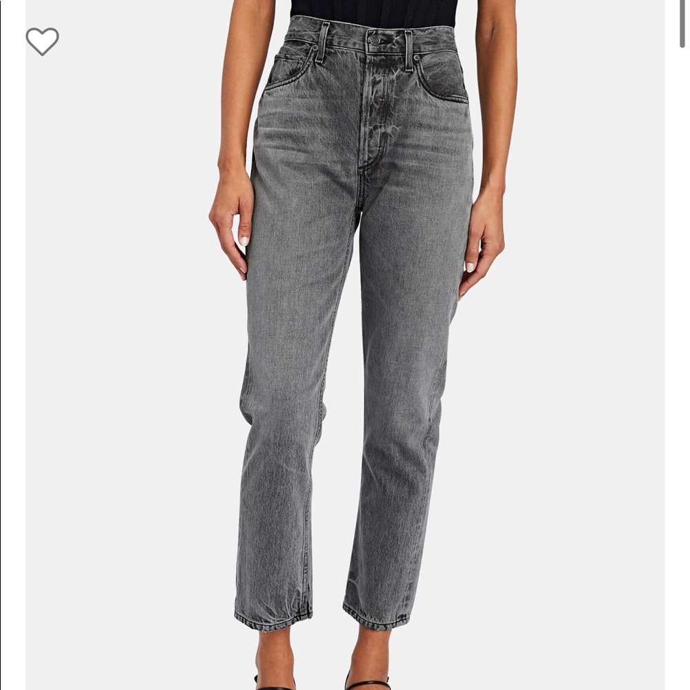 NWT AGOLDE RILEY Straight Crop Jeans